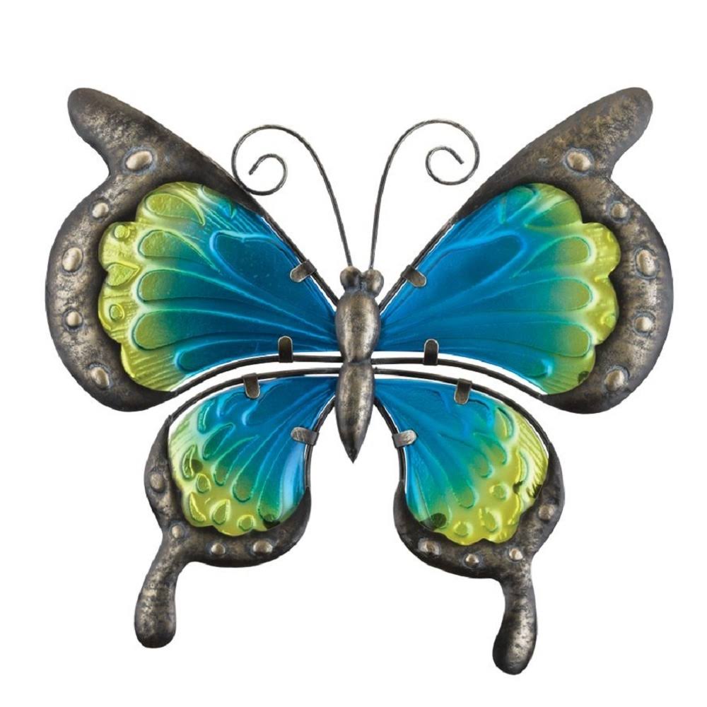 Regal Art & Gift 12353 Vintage Butterfly Decor 11 Wall Décor, Green Blue