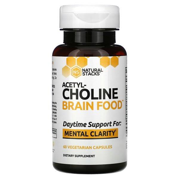 Natural Stacks Acetyl-Choline Brain Food 60 Vegetarian Capsules