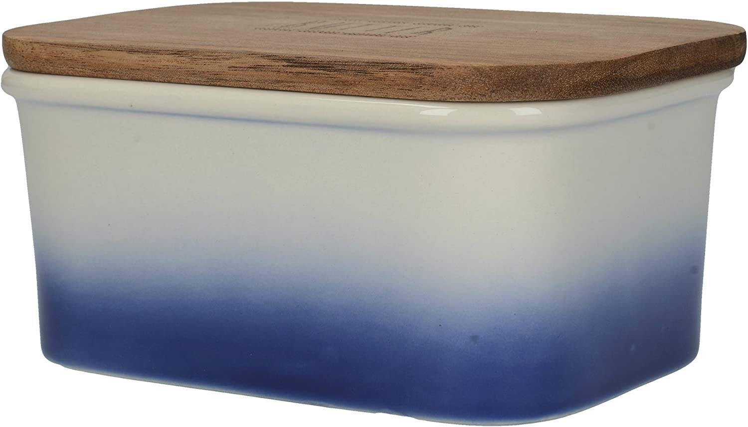 Creative Tops Drift Butter Dish, Blue Ombre, 15x11x7cm, Labelled #acc