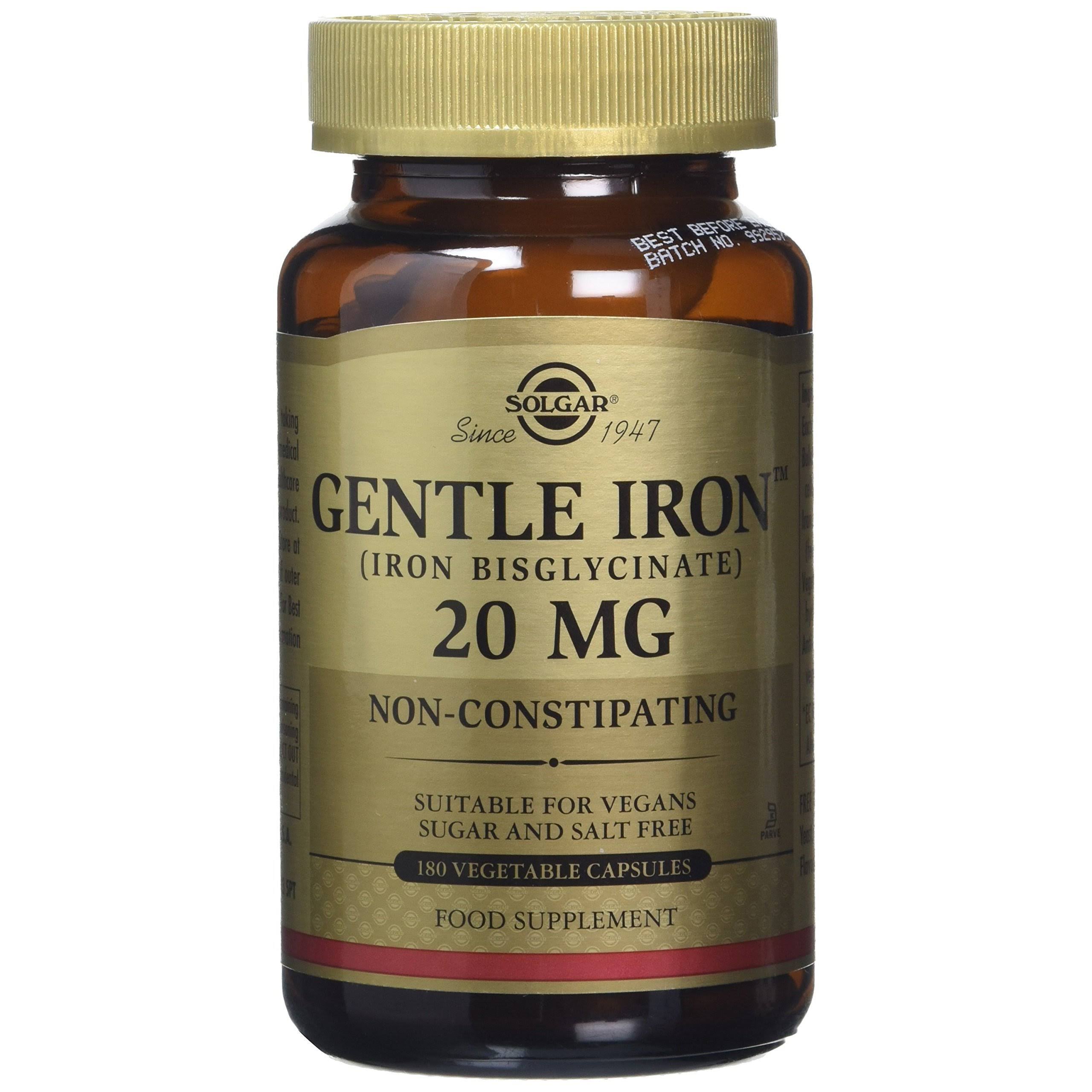 Solgar Gentle Iron - 25 mg, 180 Vegetable Capsules