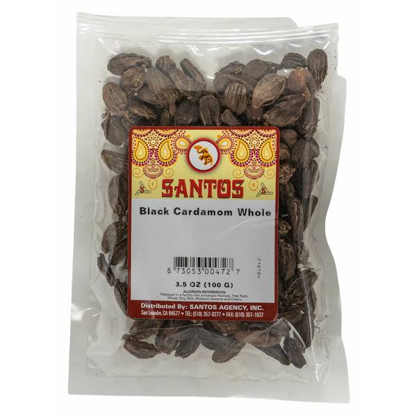 Santos Whole Black Cardamom - 3.5 oz