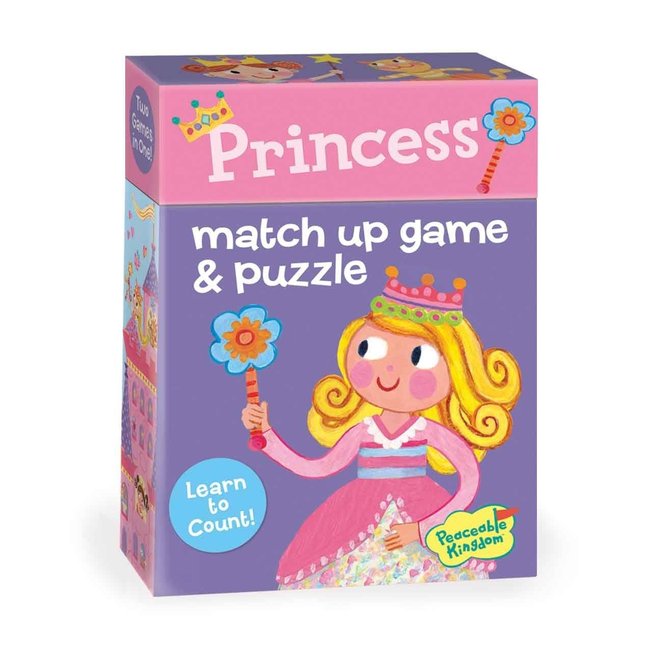 Peaceable Kingdom Princess Match Up Games & Puzzles