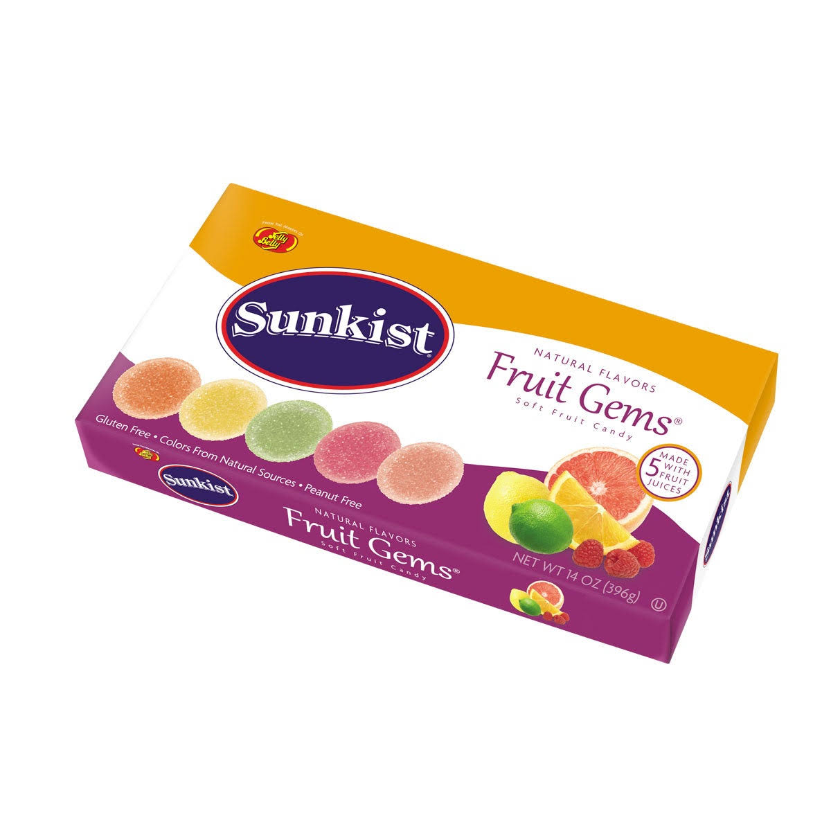 Jelly Belly Sunkist Fruit Gems Soft Candy - 14oz