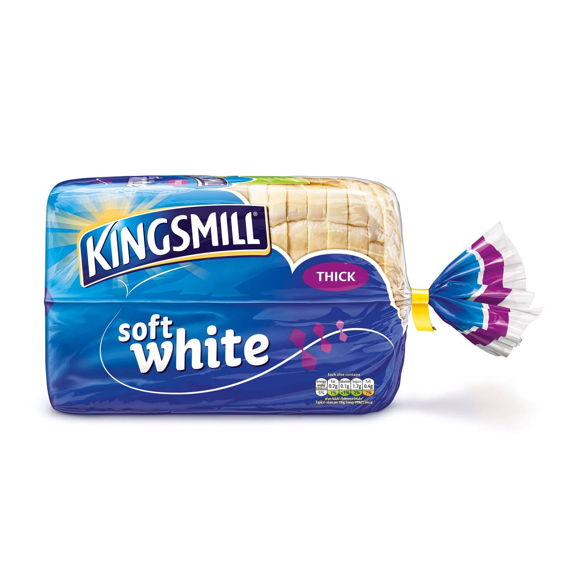 Kingsmill Soft White Thick Bread - 800g