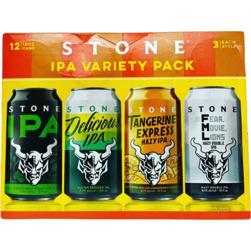 Stone - IPA Variety (12 Pack cans)