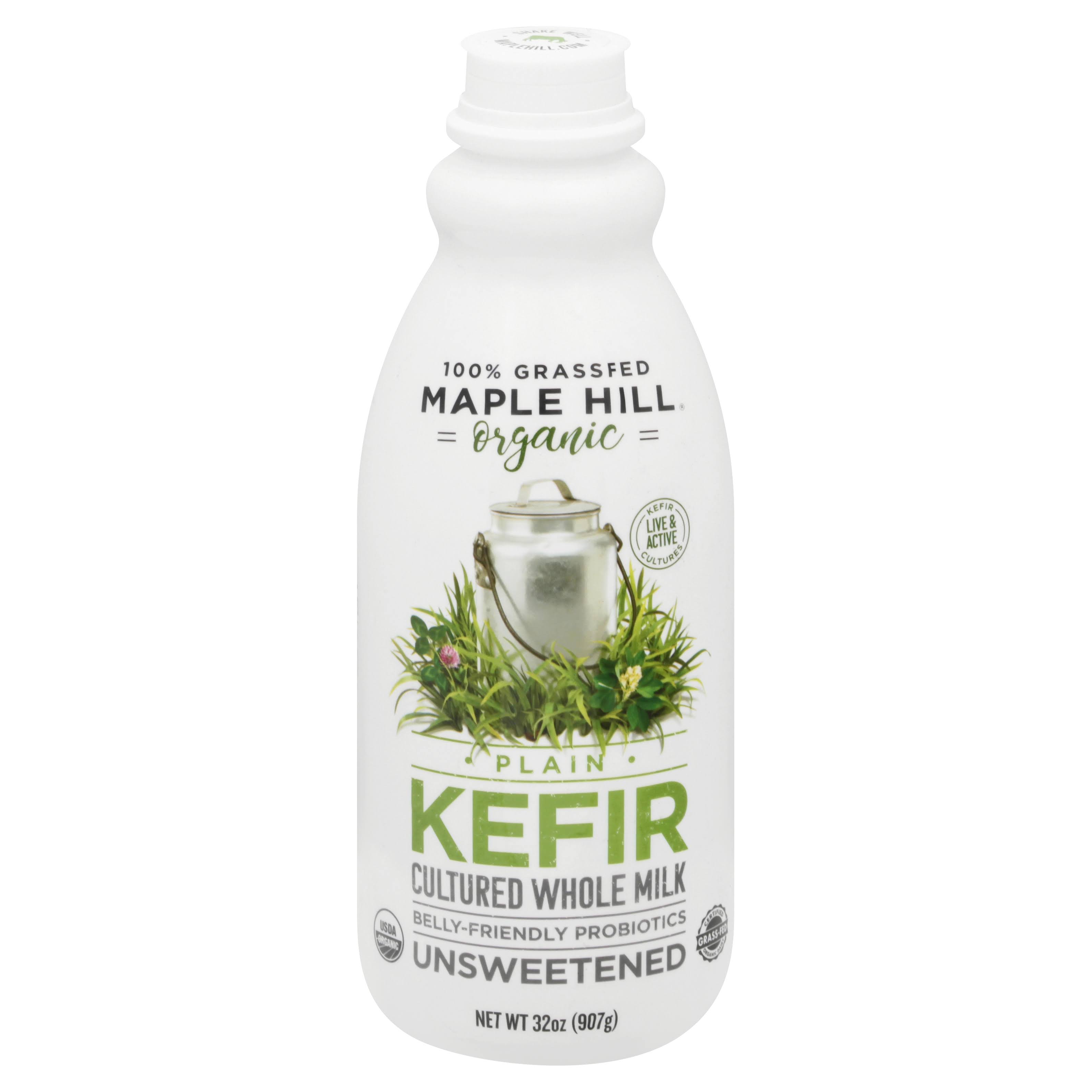 Maple Hill Creamery 100 Grass Fed Organic Kefir Yogurt Drink - Plain, 32oz