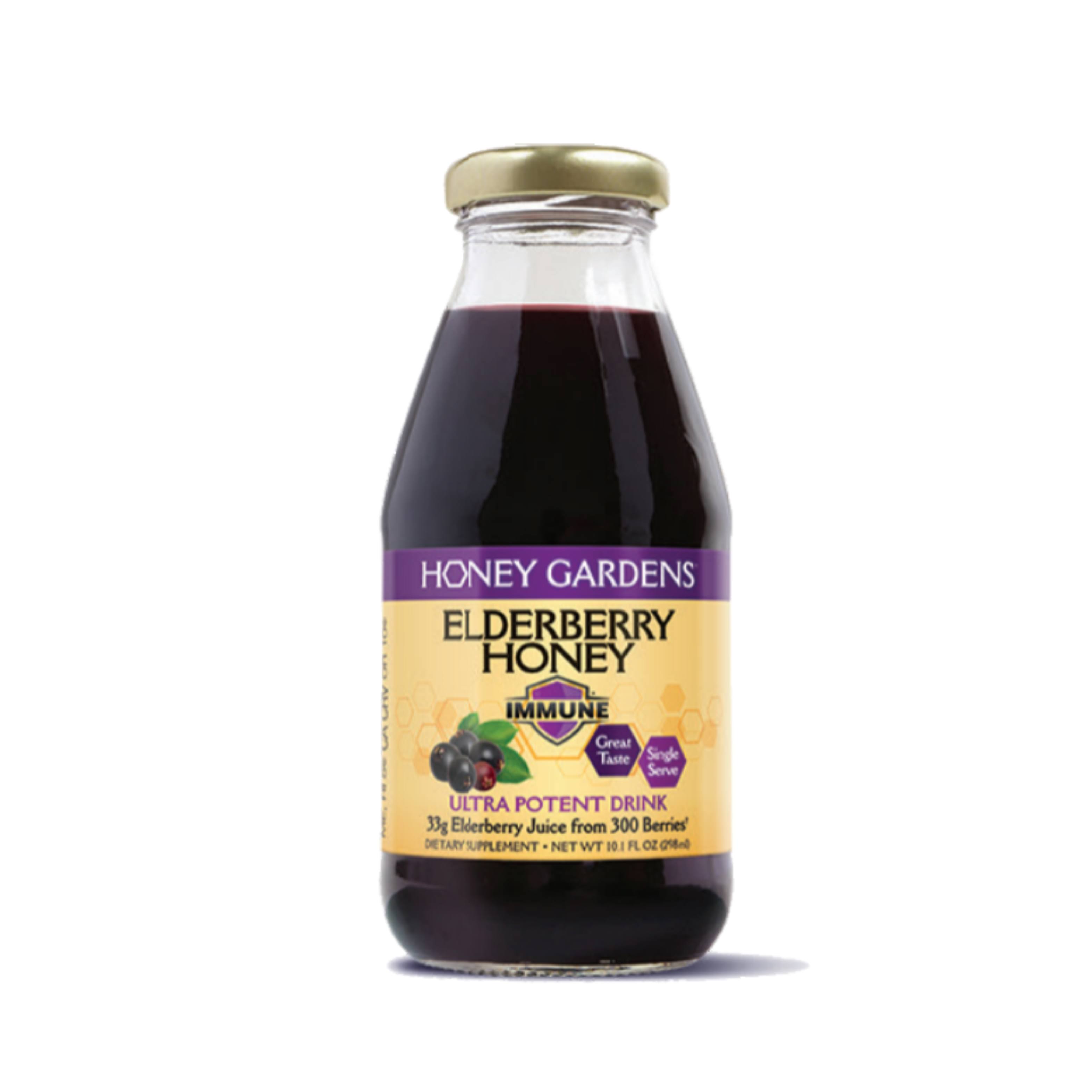 Honey Gardens Elderberry Juice, Immune Boost - 10.1 fl oz