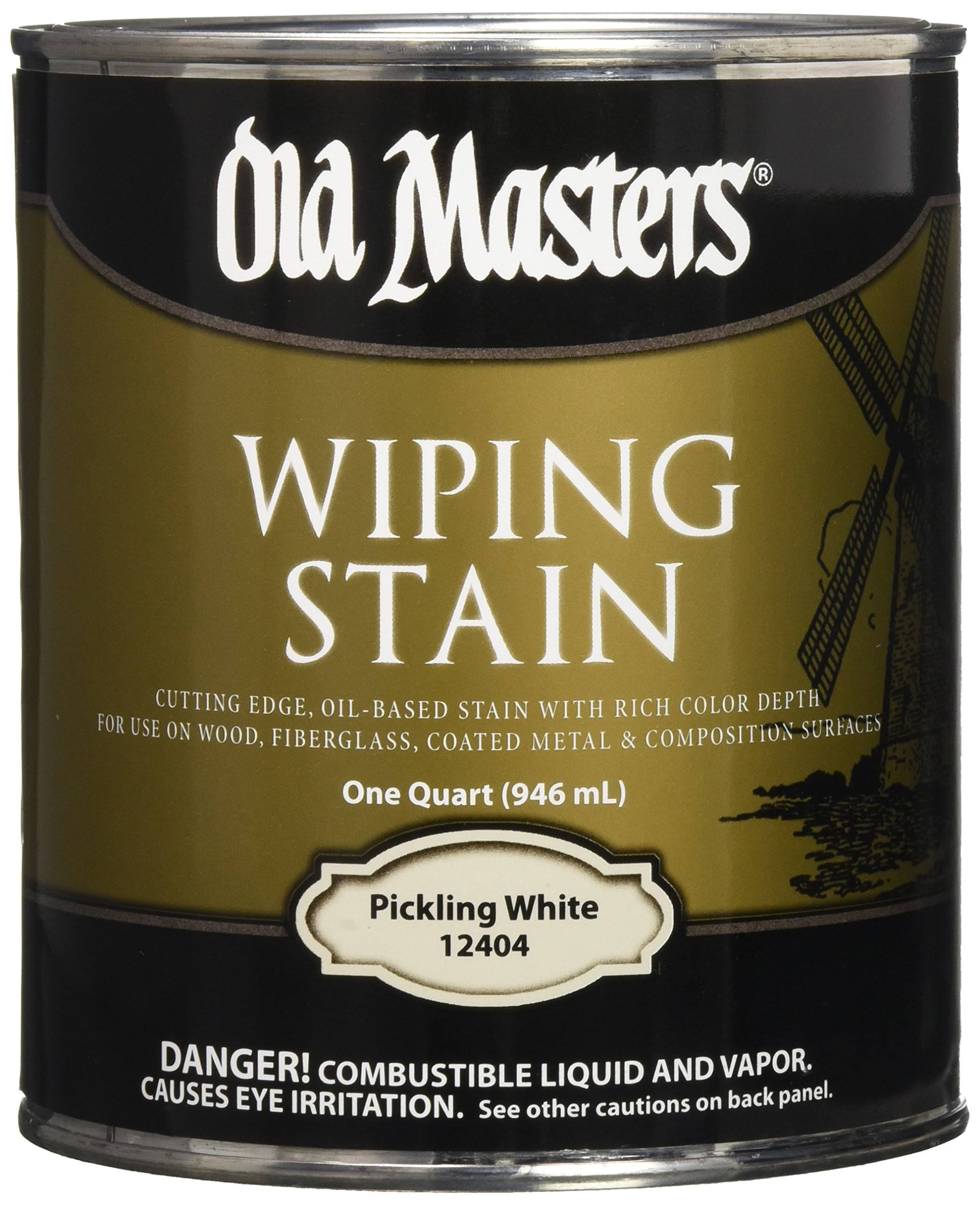 Old Masters Wiping Stain - Pickling White, 1 Quart