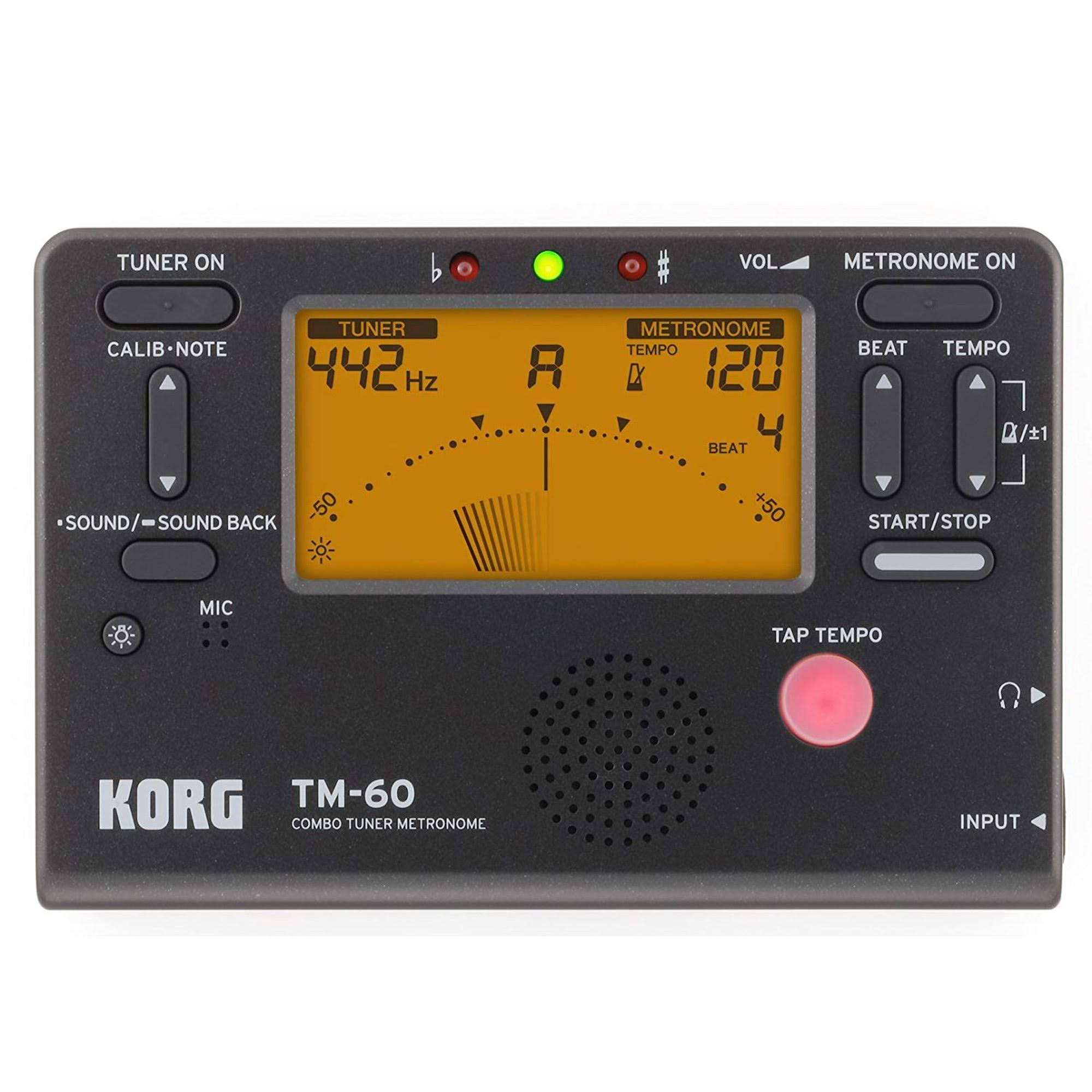 Korg TM-60 Tuner Metronome - Black