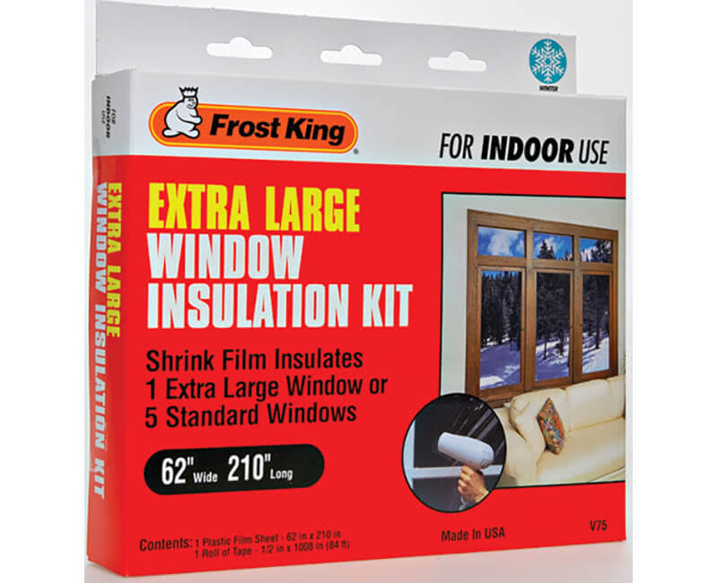 Frost King Shrink Window Kit - Clear, 62" x 210"
