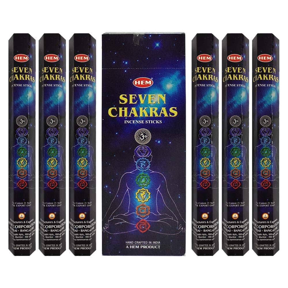 Seven Chakras 120 Incense Sticks Hem