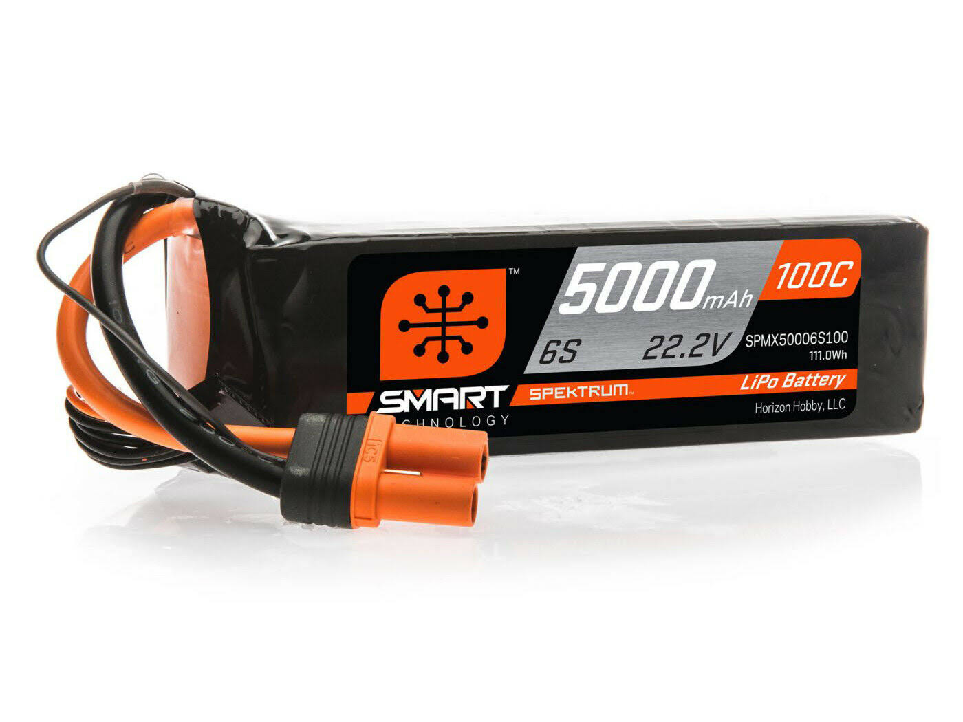 Spektrum Smart LiPo Battery - 5000mAh, 6S, 22.2V, 100C