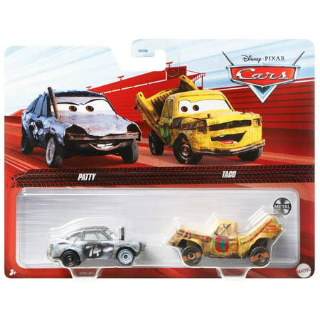 Disney Pixar Cars 3, Patty & Taco 2-Pack, 1:55 Scale Die-Cast