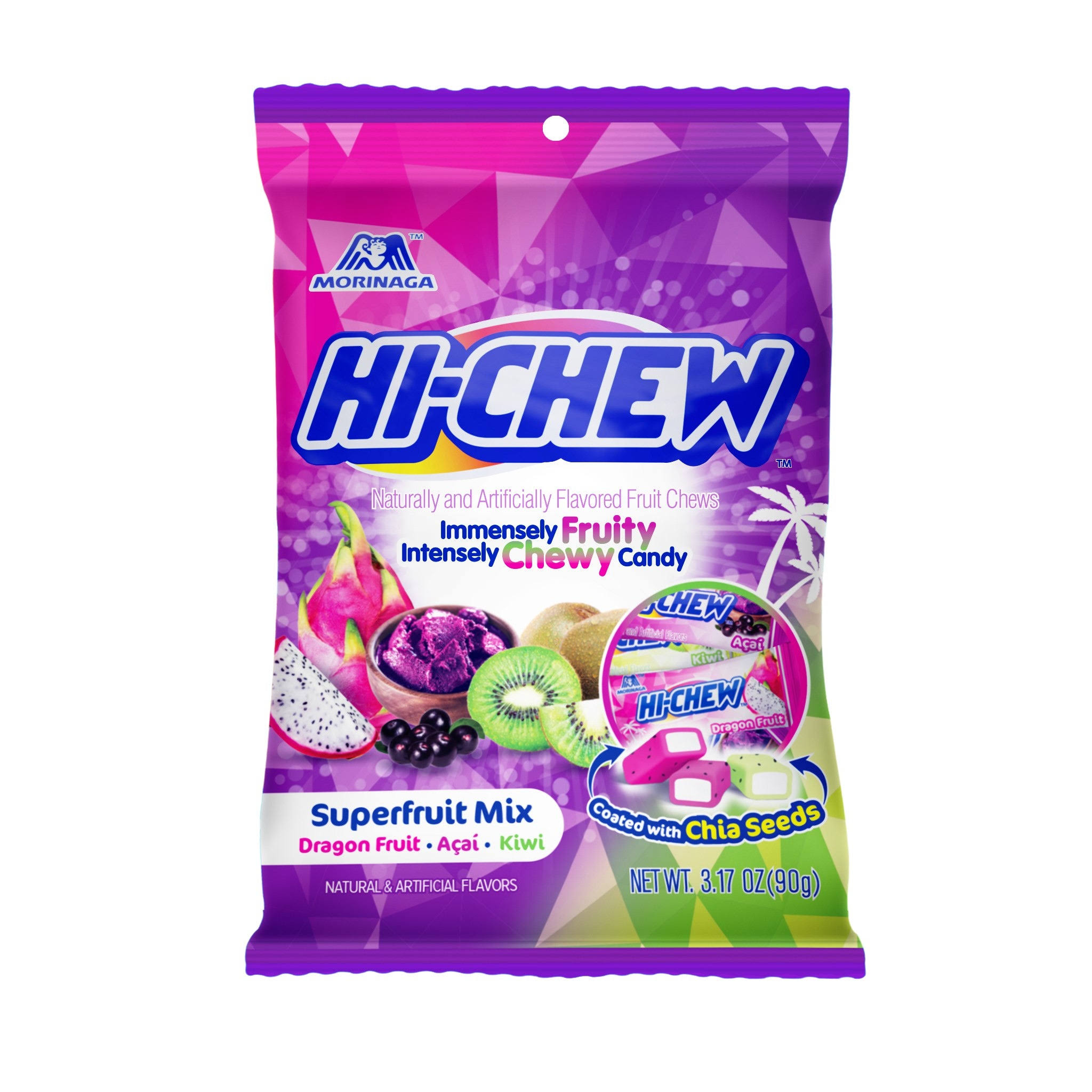 Hi-Chew Sensationally Chewy Japanese Fruit Candy, Superfruit Mix, 3.17