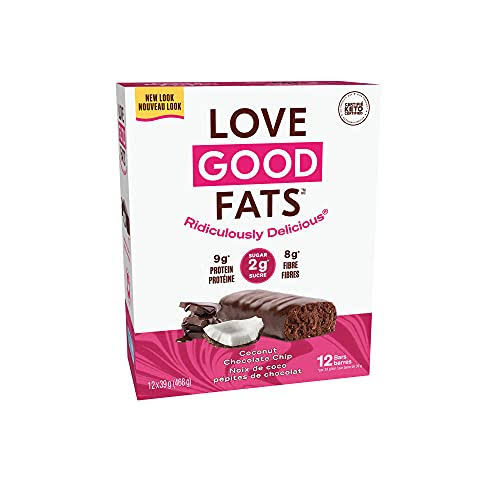 Love Good Fats Bar Coconut Chocolate Chip 12ct, 39 Gr