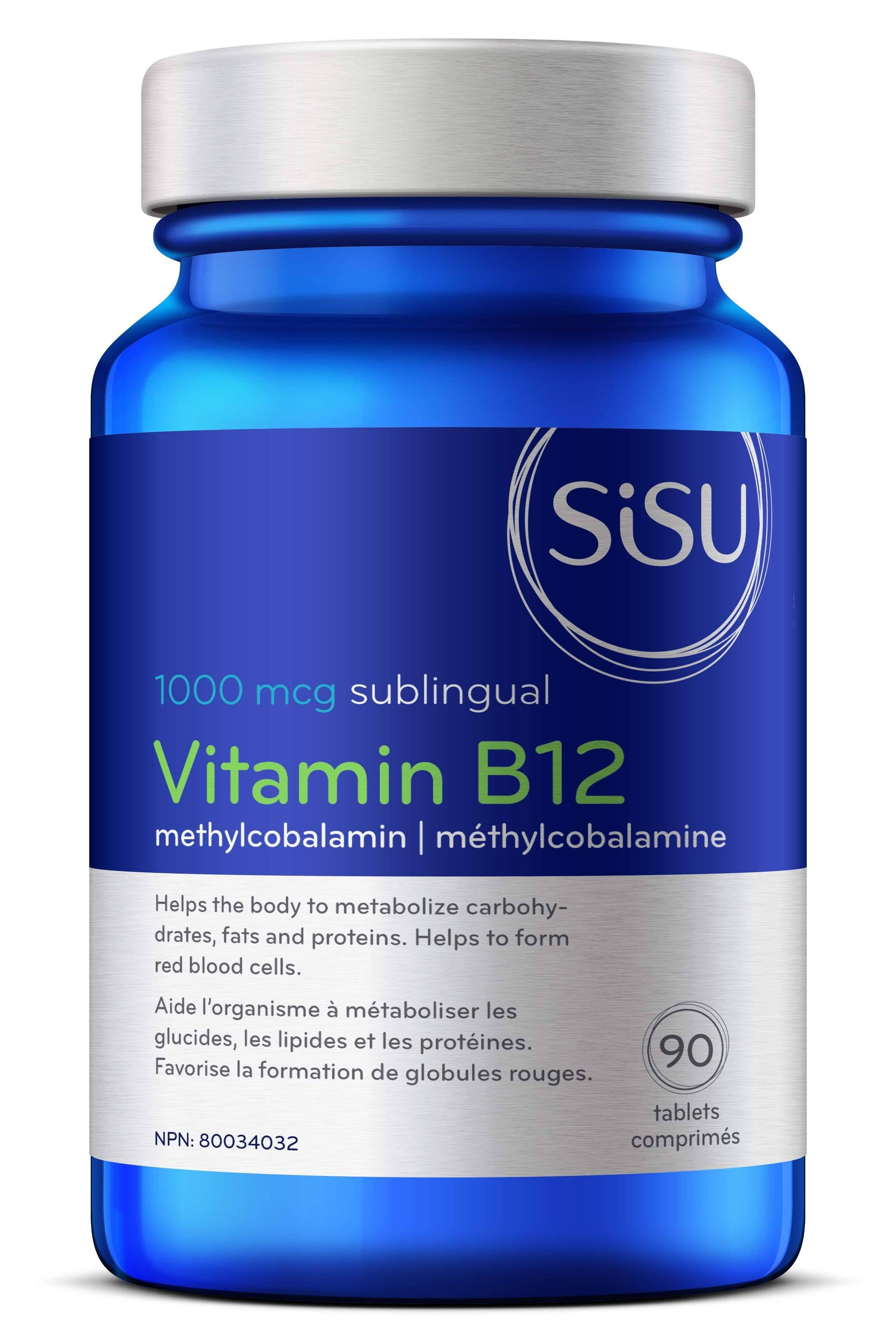 Sisu Methylcobalamin Vitamin B12 Tablets - 1000mcg, 90ct