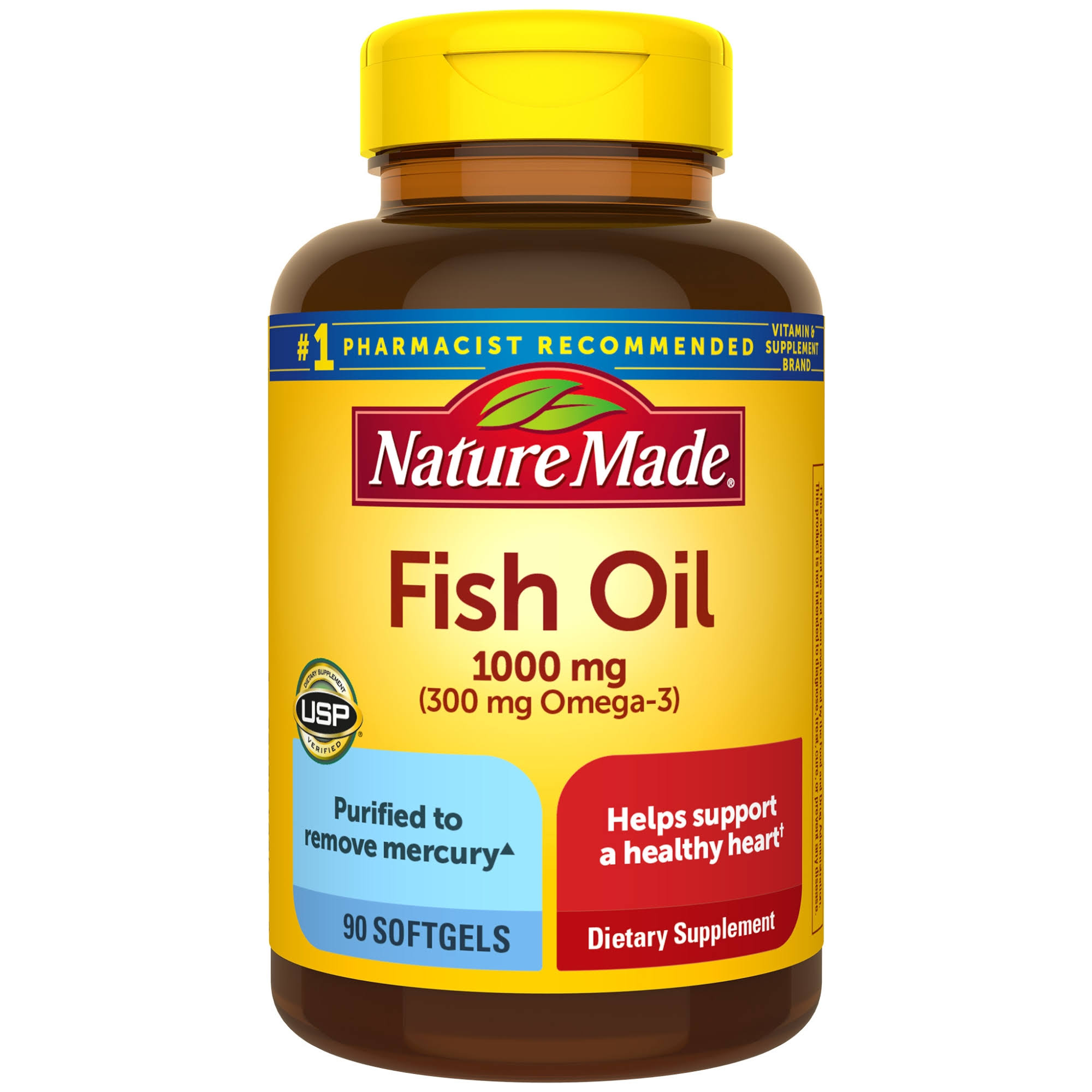 Nature Made Fish Oil Dietary Supplement - 1000mg, 90ct