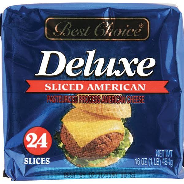 Best Choice Cheese, Deluxe, Sliced American - 24 slices, 16 oz