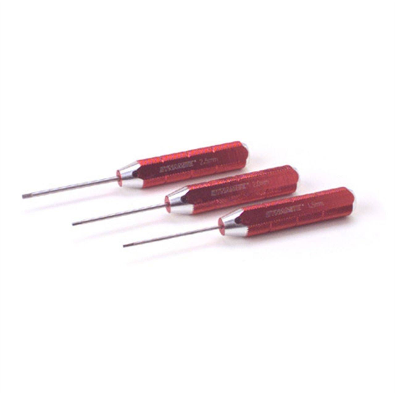 Dynamite Machined Hex Driver Metric Set - Red