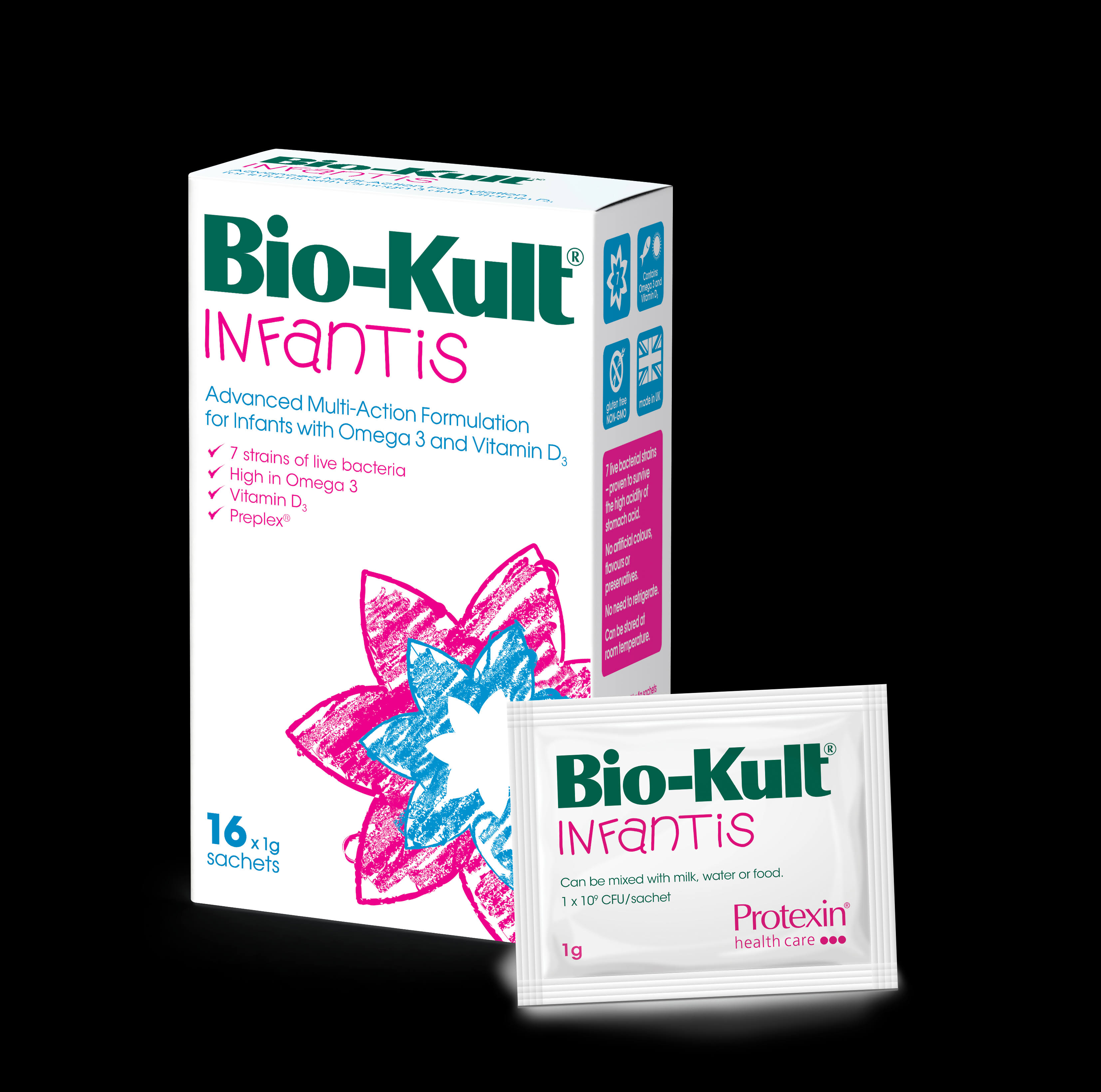 Bio-Kult Infantis Advanced Probiotic Multi Strain Formula Powder Sachet - 16ct x 1g