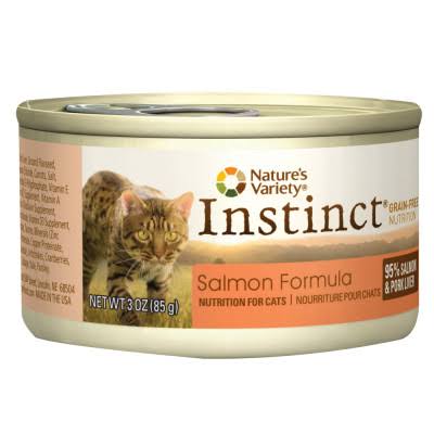 Nature's Variety Instinct Grain-Free Salmon Cat Food - 3 oz can