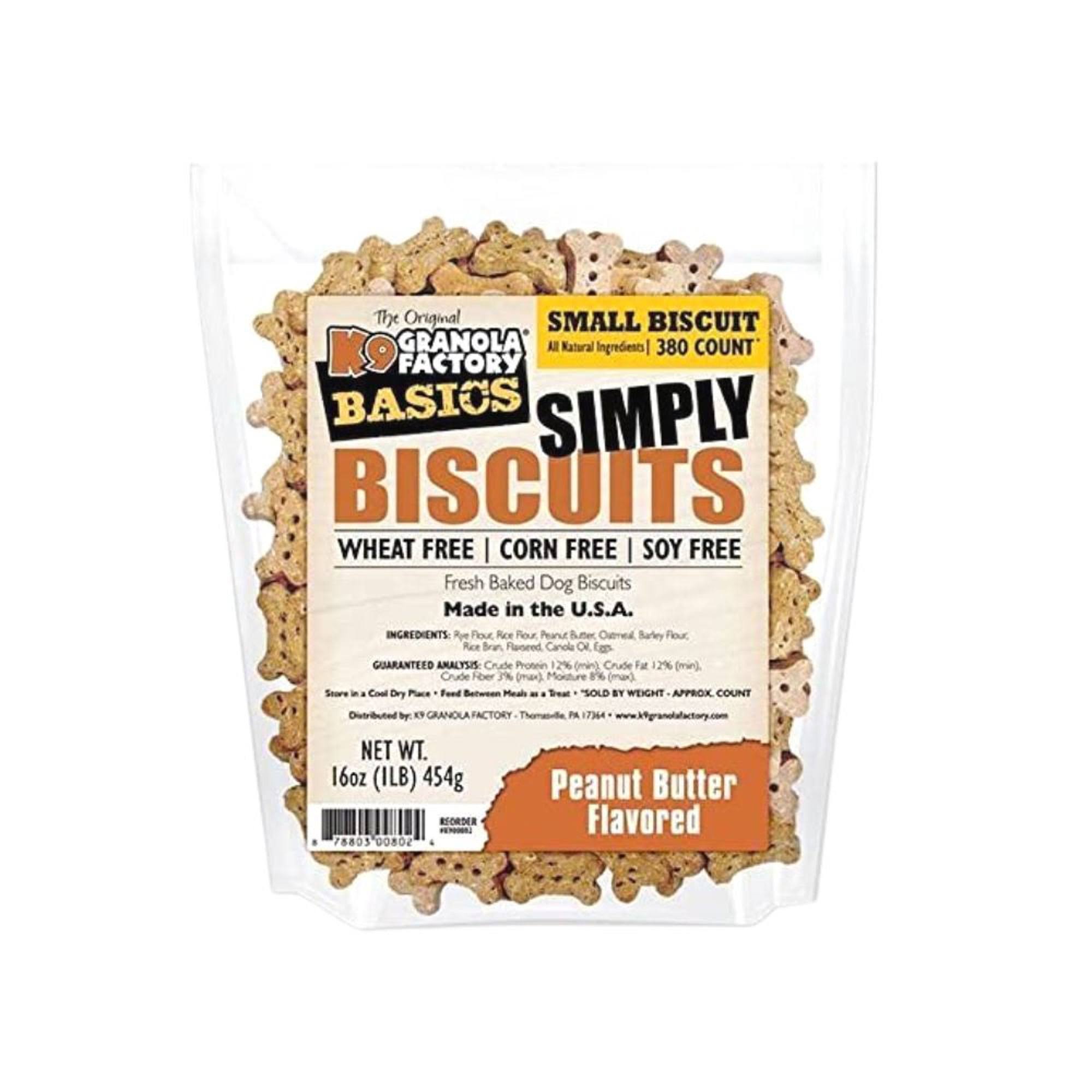 K9 Granola Factory Simply Biscuits Crunchy Dog Biscuits - Peanut Butter