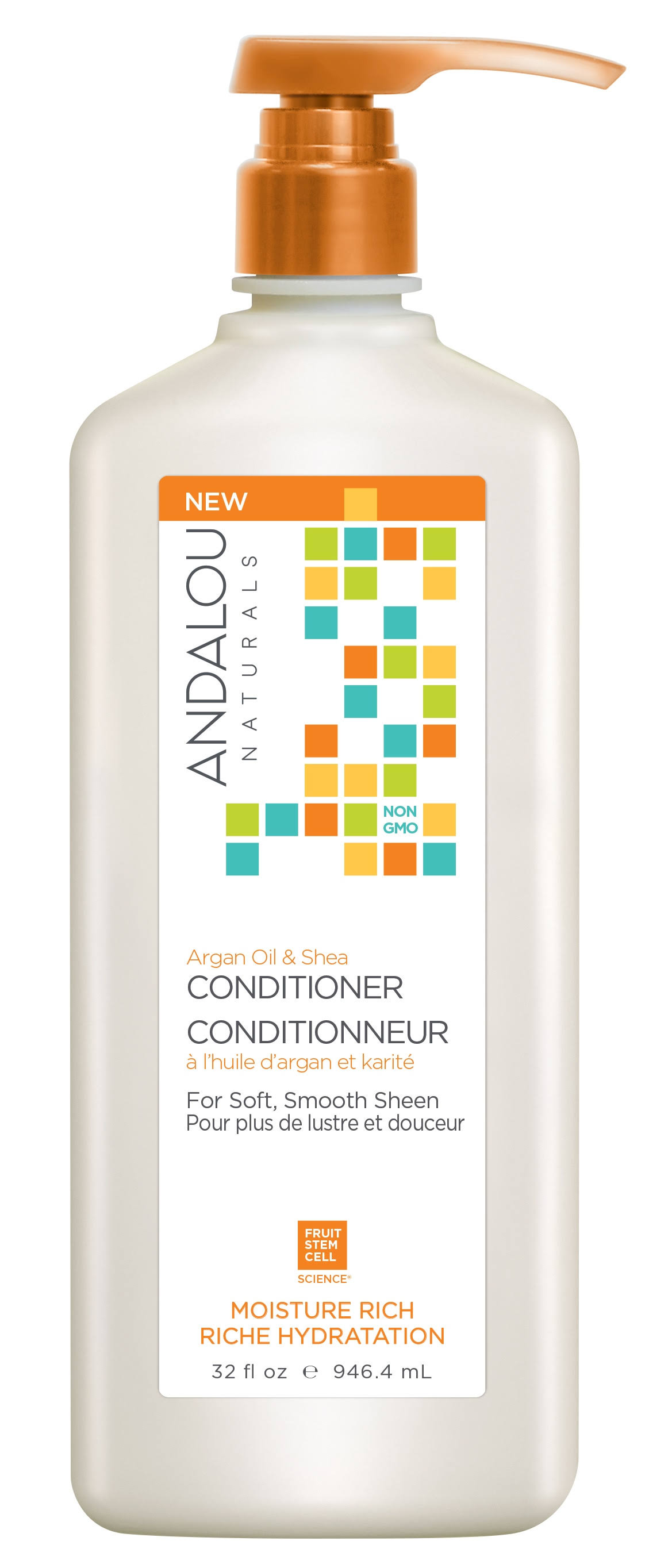 Andalou Naturals - Moisture Rich Conditioner, Argan Oil & Shea, 946ml