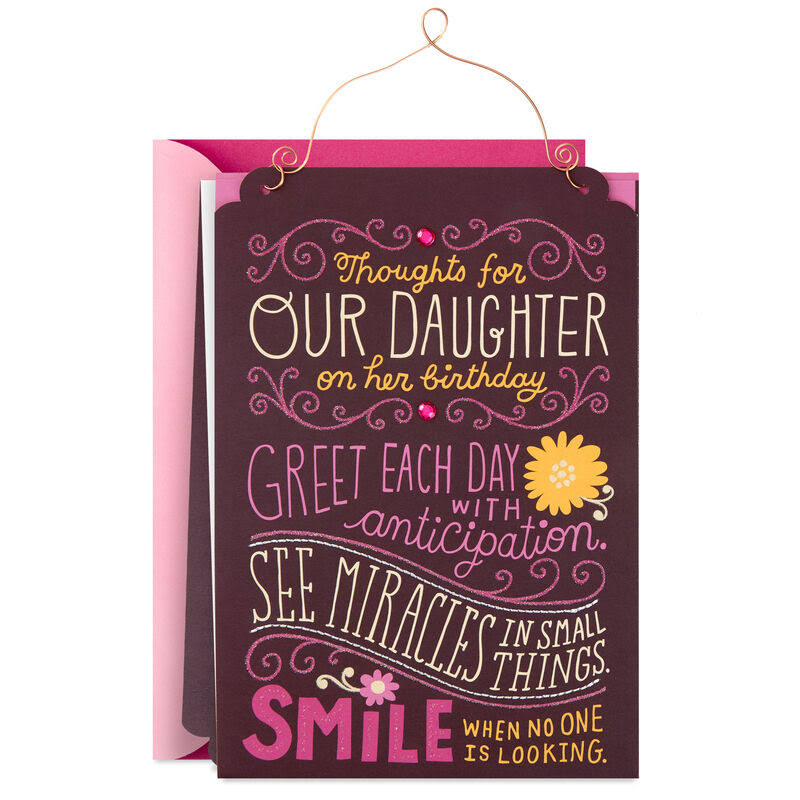 Listen to Your Heart Displayable Birthday Card for Daughter