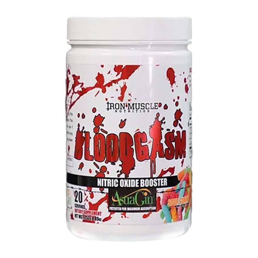Iron Muscle Bloodgasm Nitric Oxide Booster, Sour Gummy