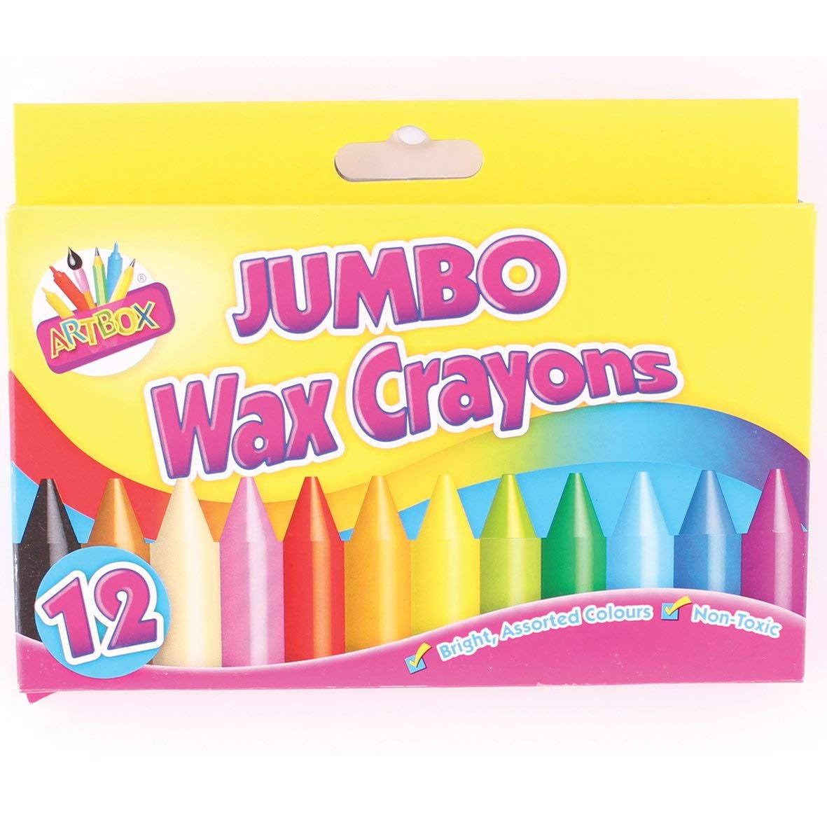 Artbox Jumbo Wax Crayons Set of 12 Assorted Colours