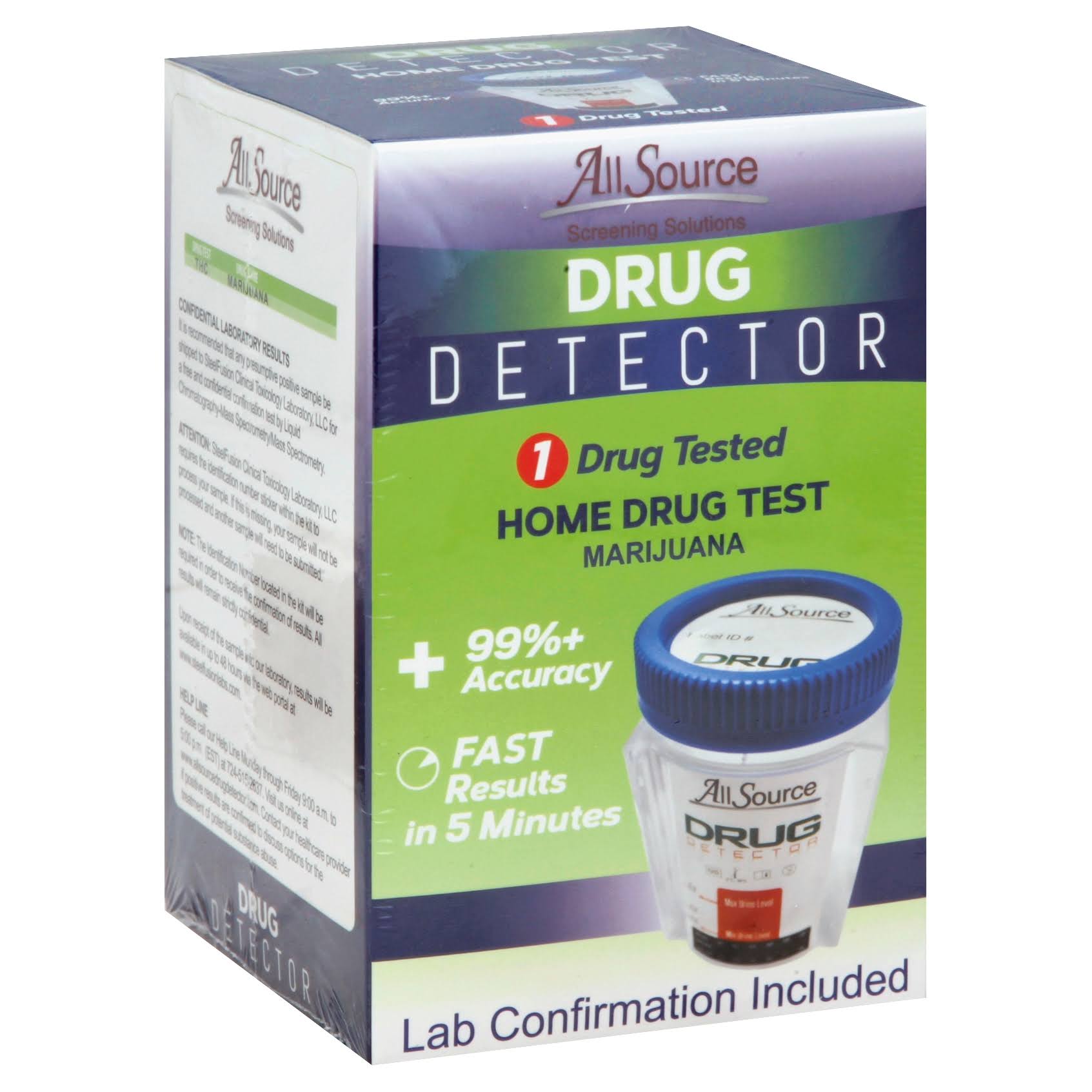 AllSource Drug Detector Home Drug Test, Marijuana