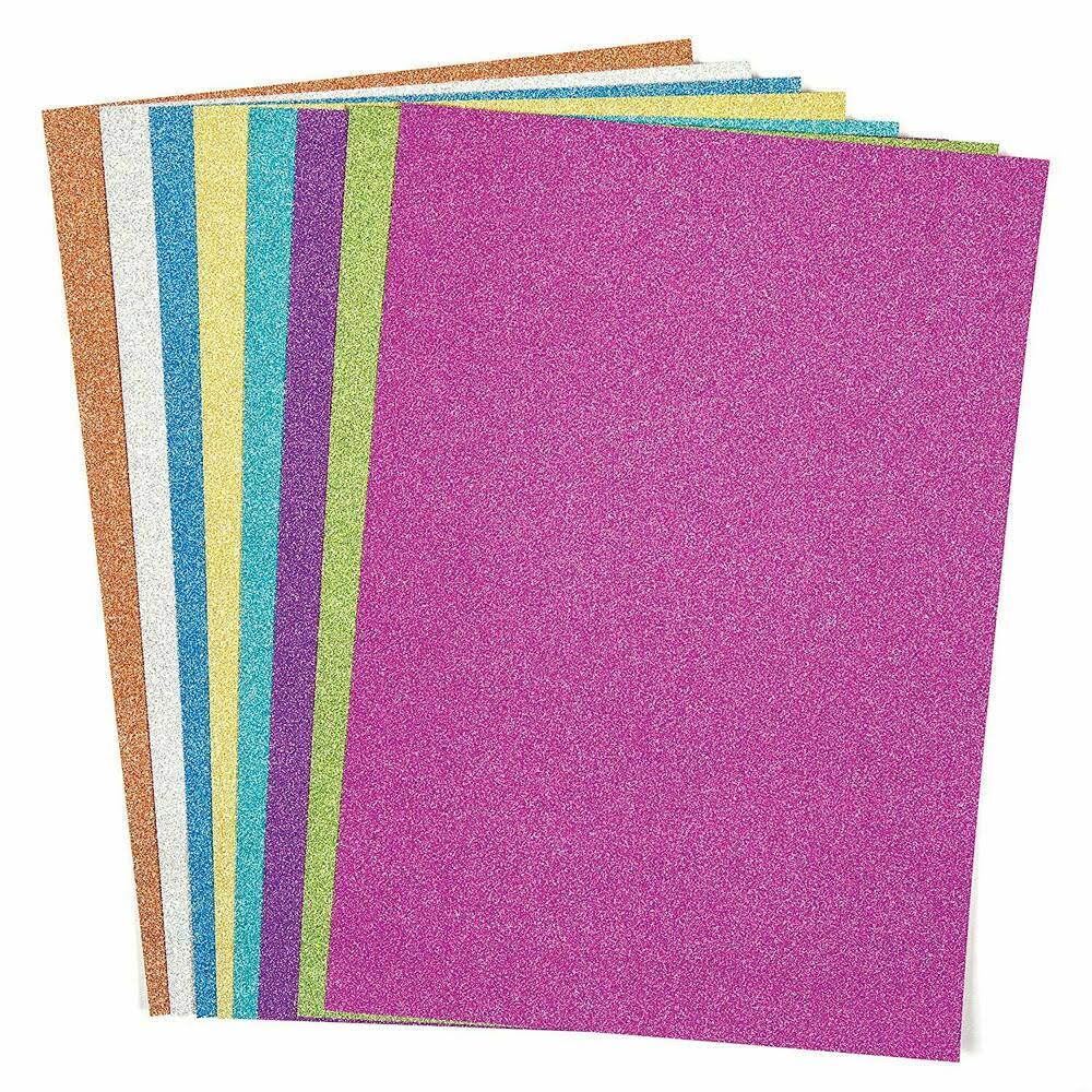 Art Box A4 Glitter Card: 8 Sheets