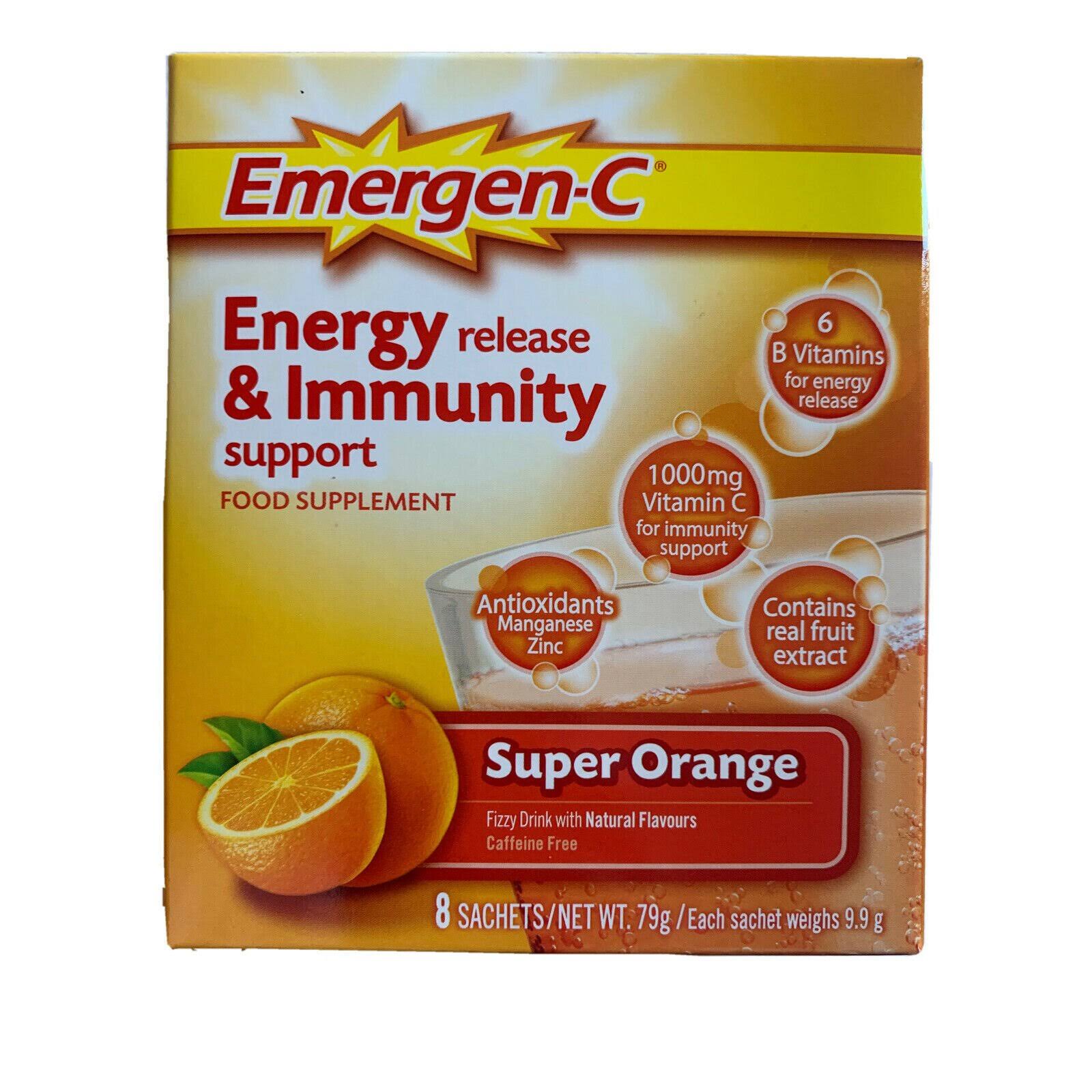 Emergen-C 1000mg Vitamin C Dietary Supplement - Super Orange, 30 Pack