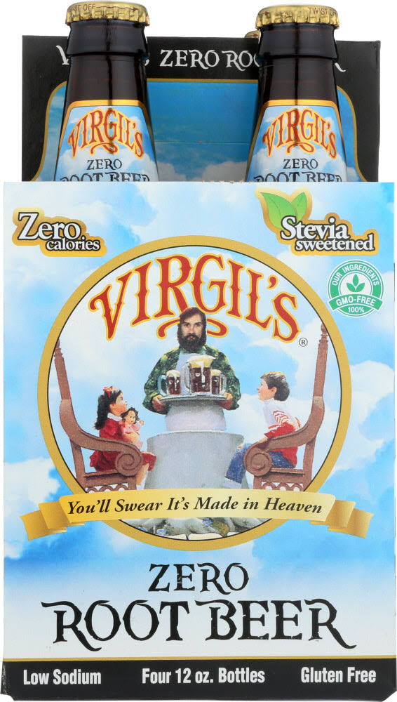 Virgil's Natural Micro Brewed Root Beer - 4 x 12oz