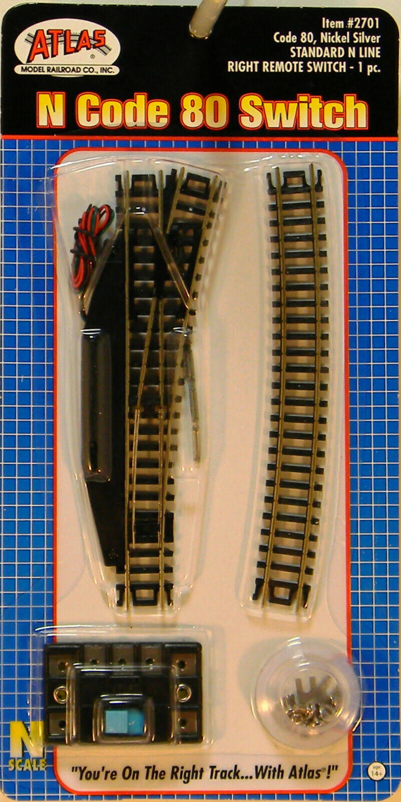 Atlas N Scale Code 80 Standard Switch Remote - Right Hand