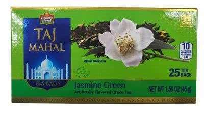 Taj Mahal Jasmine Green Tea Bags - 25 Tea Bags