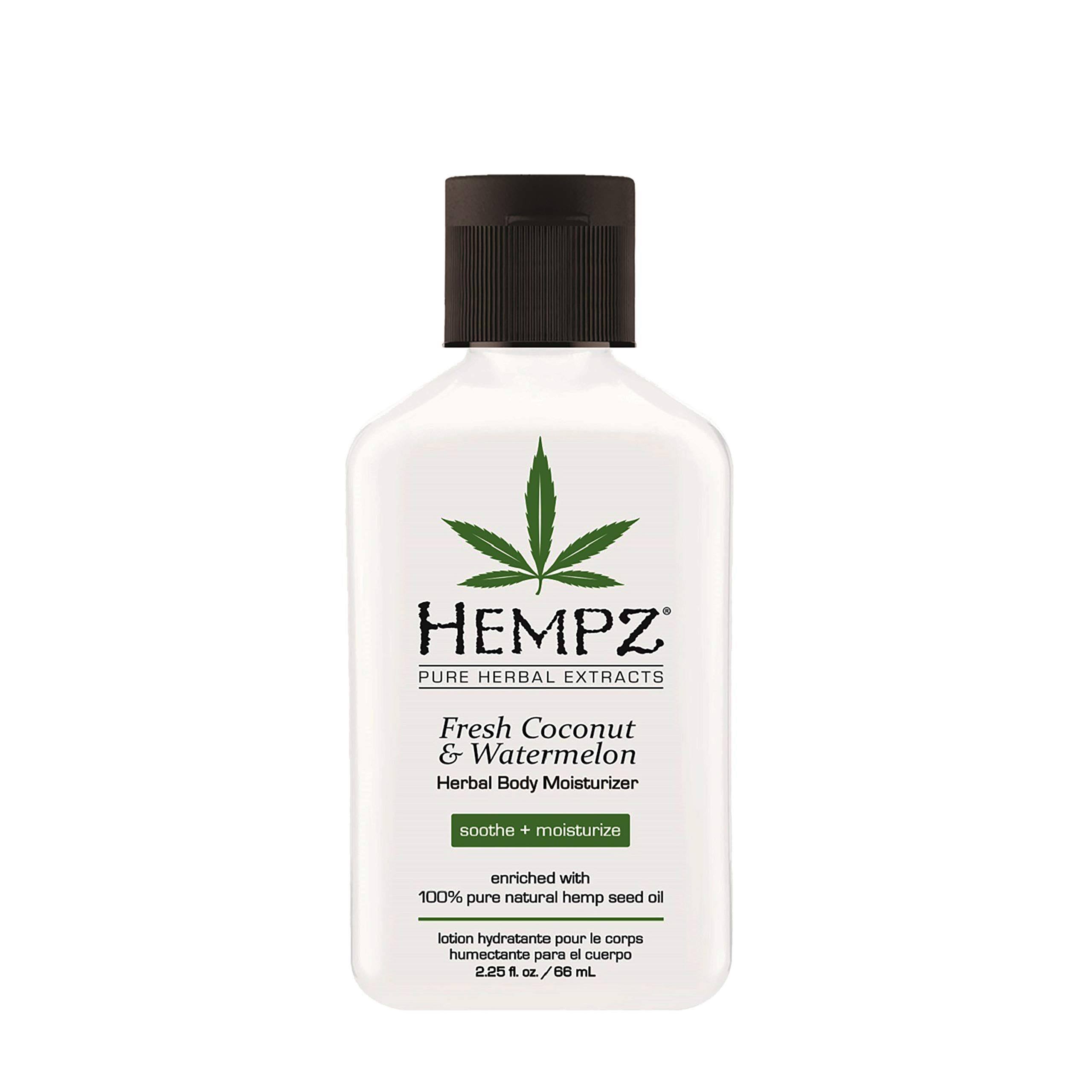 Hempz Herbal Body Moisturizer - Fresh Coconut and Watermelon, 2.25 Oz