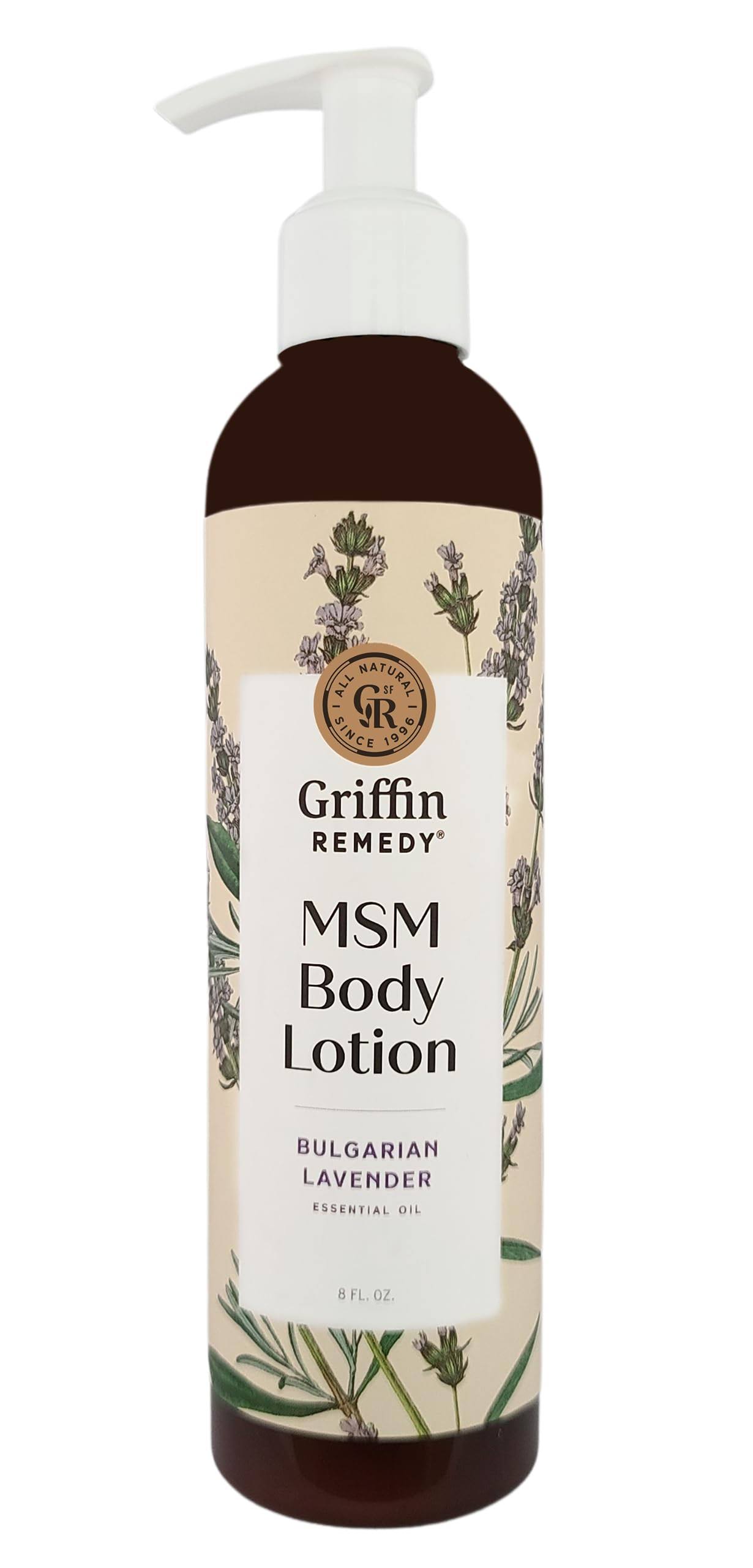 Griffin Remedy Body Lotion with MSM (Bulgarian Lavender)