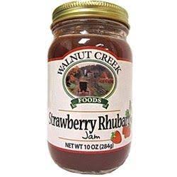 Walnut Creek Amish Country * Strawberry Rhubarb Jam 10 oz