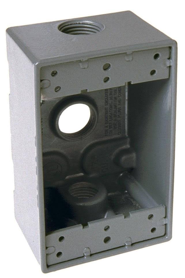 Bell Outdoor 1-Gang Outlet Box - Grey