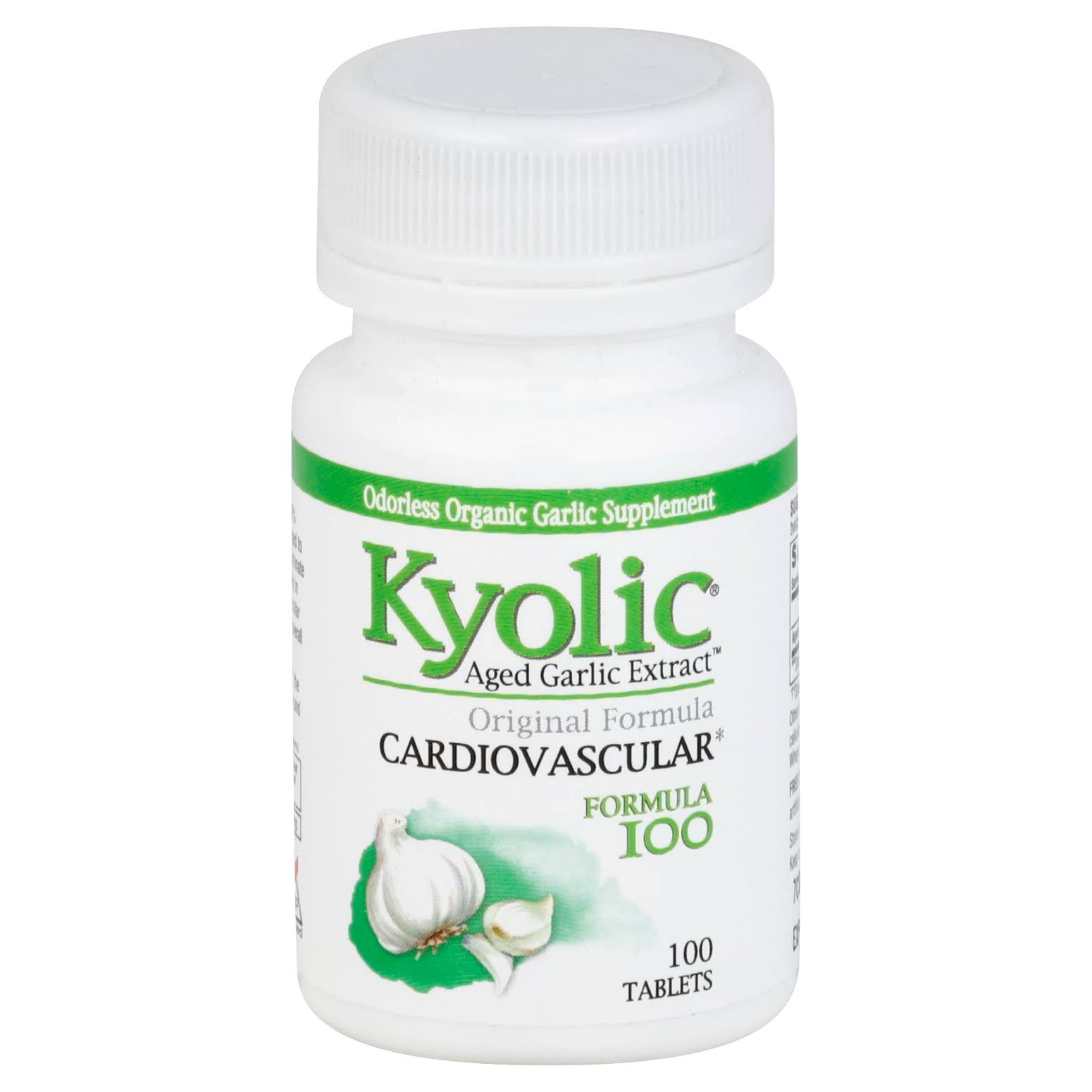 Kyolic0 Original Cardiovascular Formula - Garlic Extract, 100 Tablets