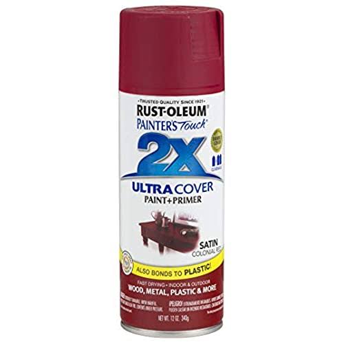 Rust-Oleum Painter's Touch Ultra Cover 2x Coverage Spray Paint - Satin Colonial Red