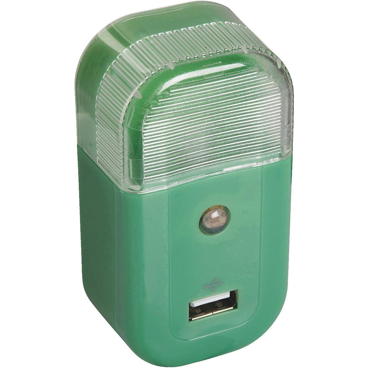 RCA USB Nightlight Charger - USBNL4R Green