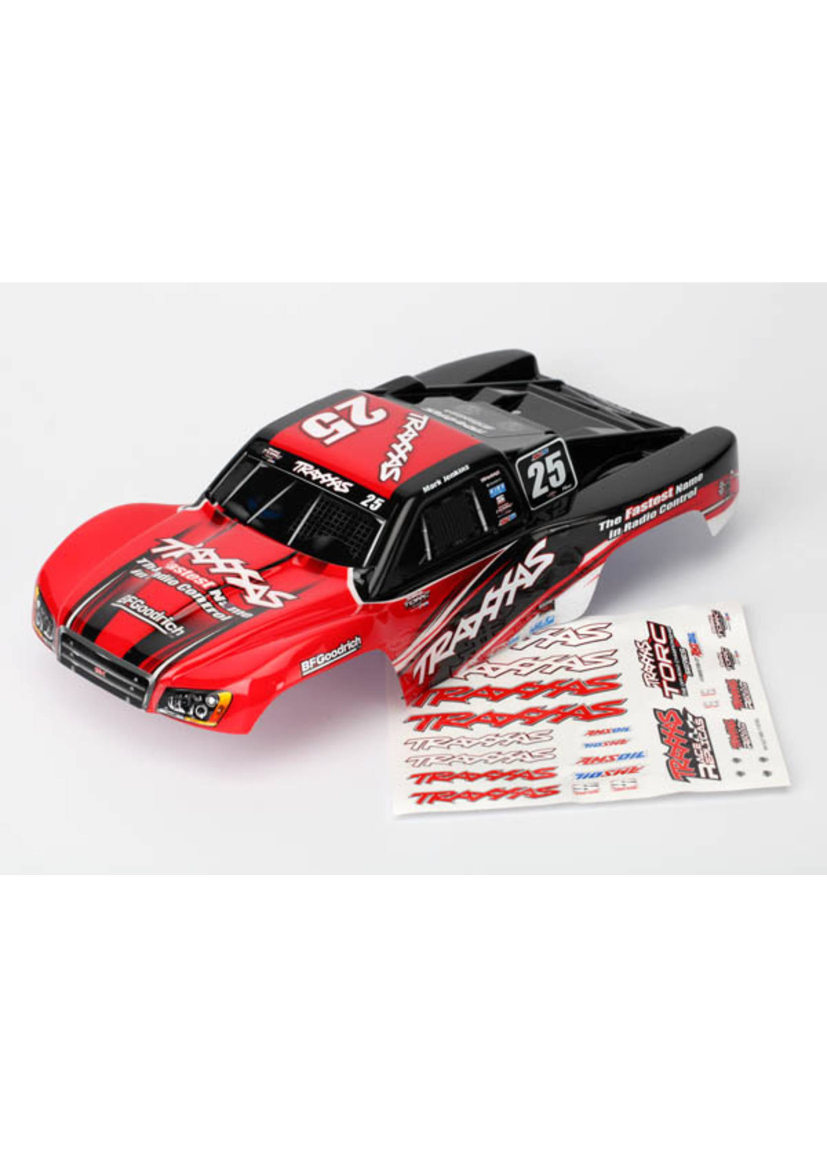 Traxxas TRA7084R Body, Mark Jenkins #25, 1/16 Slash (Painted, Decals Applied)