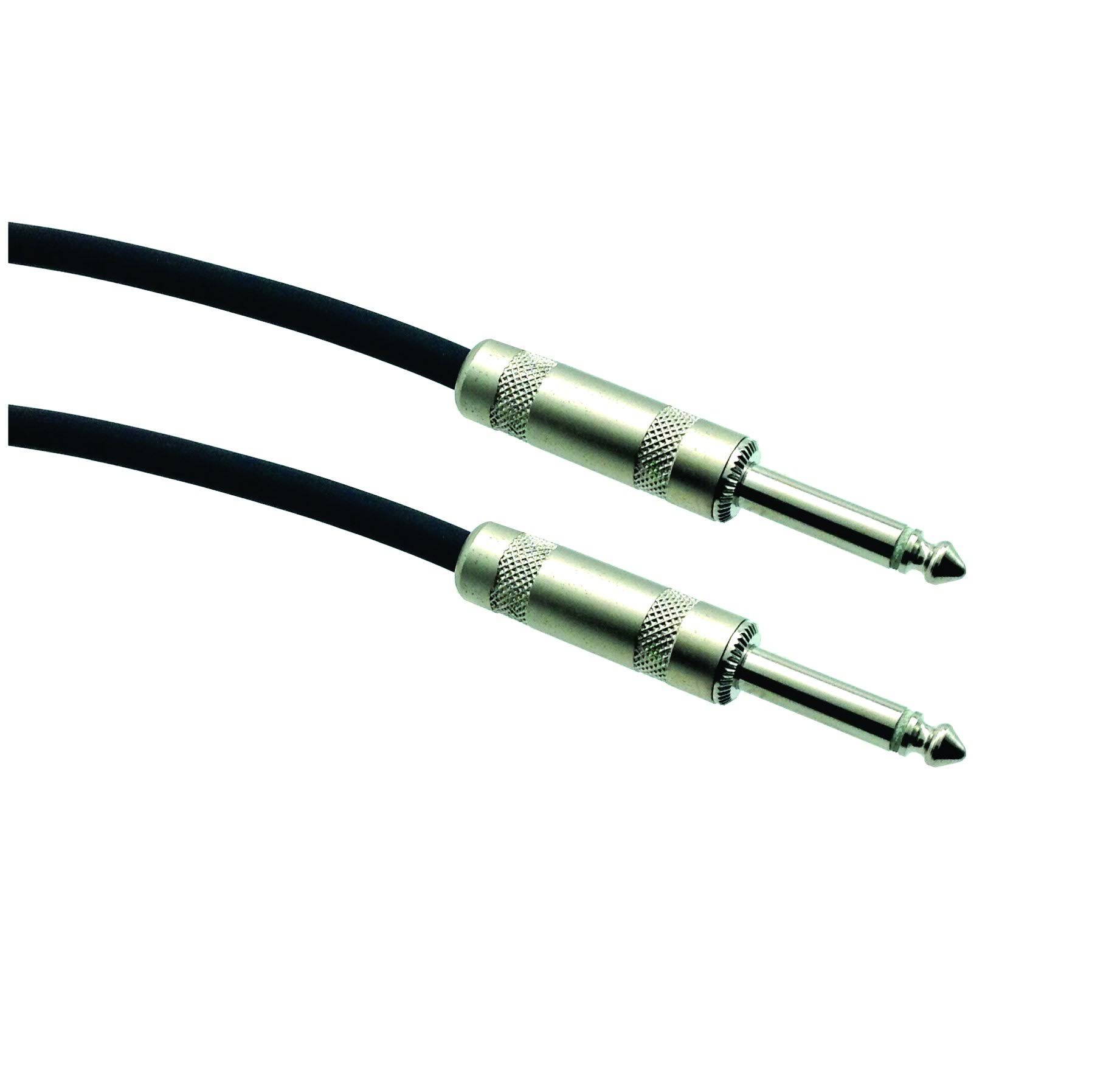 1/4" to 1/4" 2 Conductor, 16 AWG Pro Audio Speaker Cable 25 Feet
