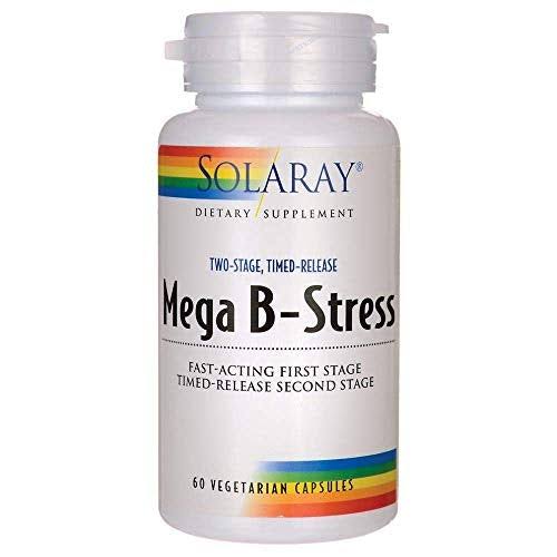 Solaray Mega B-Stress Dietary Supplement - 60 Capsules