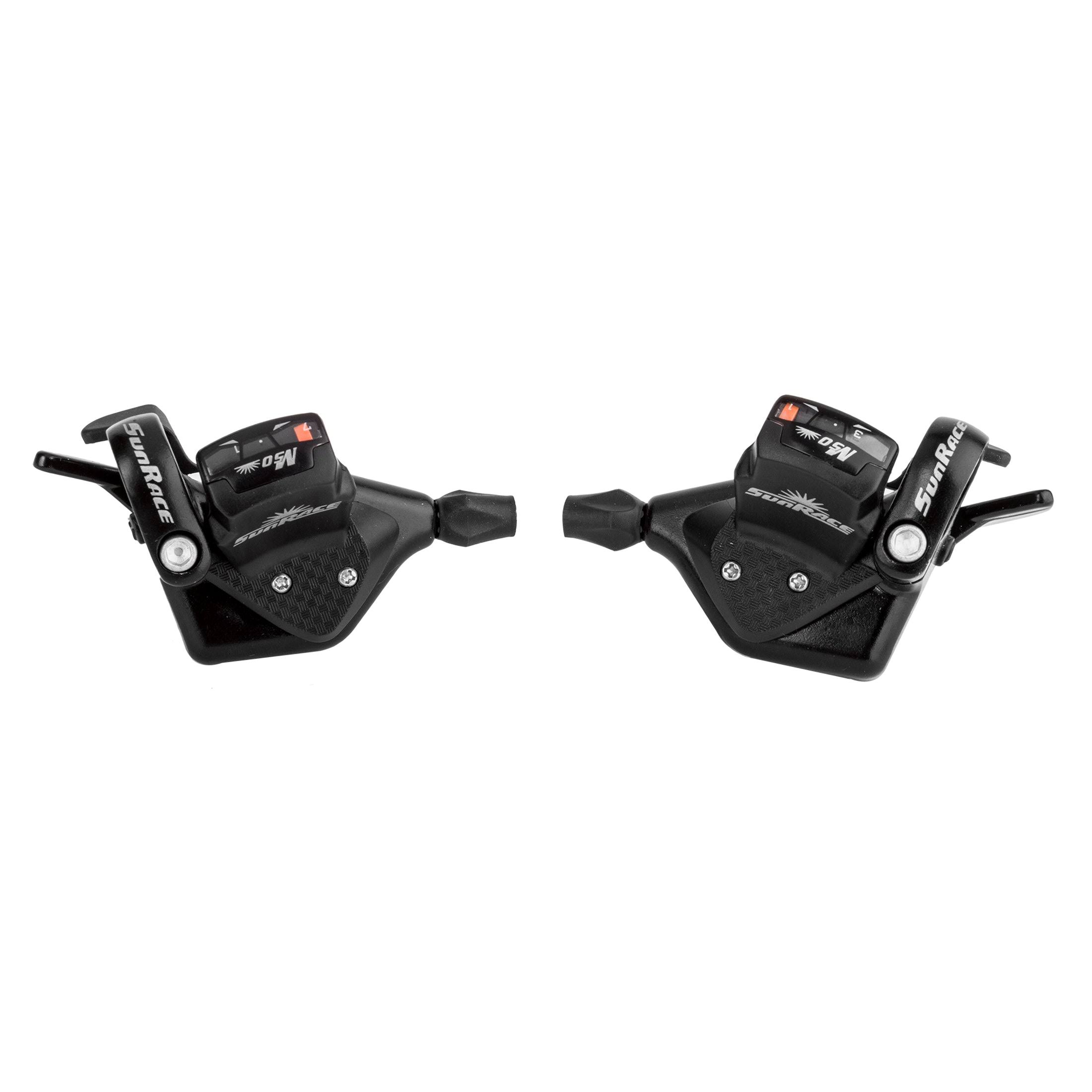 Sunrace Dual Shift Lever M53 Shifter Set - Black, 7 Speed