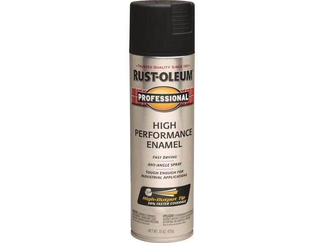 Rust-Oleum Professional Protective Enamel Spray Paint - Black Flat, 425g