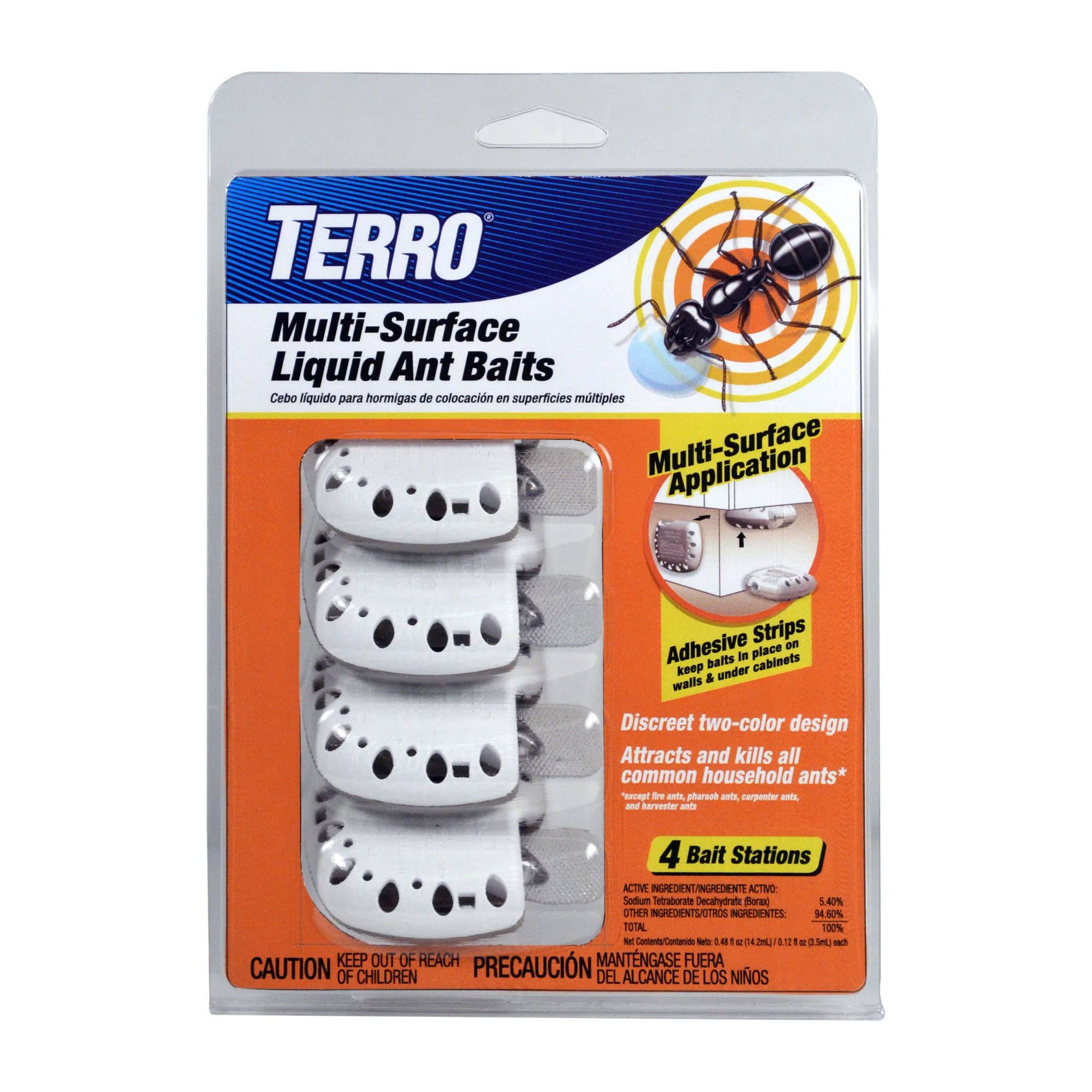 Terro Multi-Surface Liquid Ant Baits - 4 Bait Stations