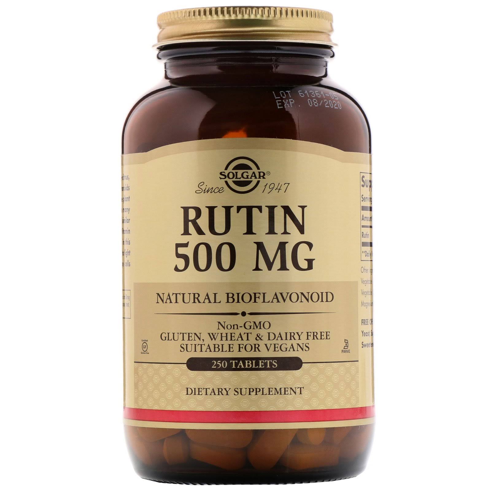 Solgar Rutin Bioflavonoids Dietary Supplement - 250 Count